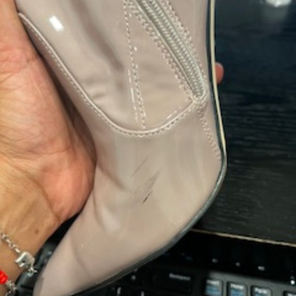 Used Pink Mauve Patent Nine West Women's Jody3 Ankle Bootie - Picture 16 of 16